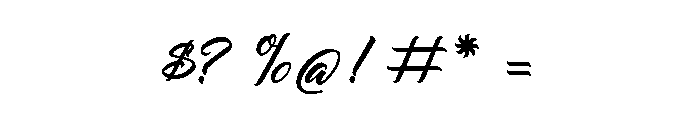 Rechoco Regular Font OTHER CHARS