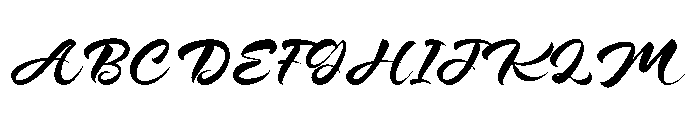 Recity Script Font UPPERCASE