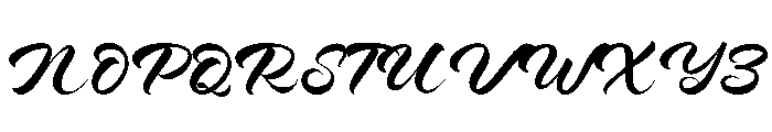 Recity Script Font UPPERCASE