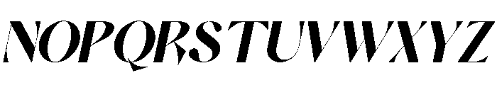 Recoils Oblique Font UPPERCASE