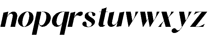 Recoils Oblique Font LOWERCASE