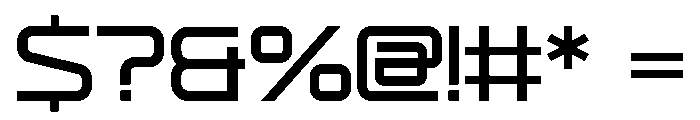 Reconex Font OTHER CHARS