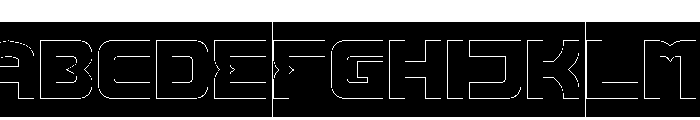 Recorded Intelligence-Hollow-In Font UPPERCASE
