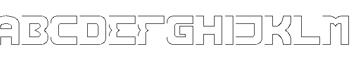 Recorded Intelligence-Hollow Font UPPERCASE