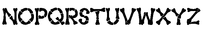 Red Bone Font Font LOWERCASE