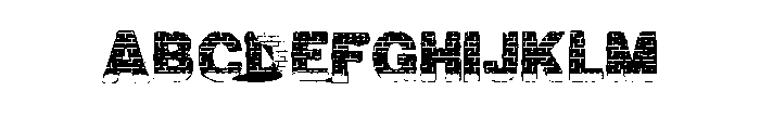 Red Dot Font UPPERCASE