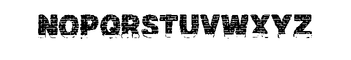 Red Dot Font UPPERCASE