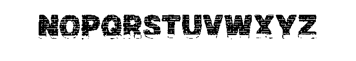Red Dot Font LOWERCASE