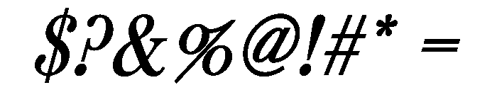 Red Shadow Bold Italic Font OTHER CHARS