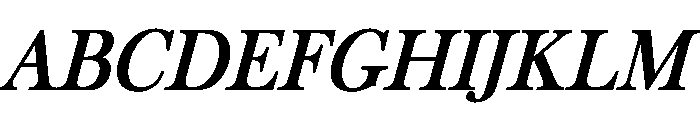 Red Shadow Bold Italic Font UPPERCASE