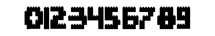 Red White Blue BloCF Font OTHER CHARS