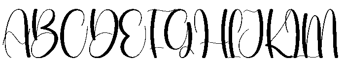 Redblack Font UPPERCASE