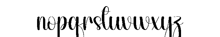 Redblack Font LOWERCASE
