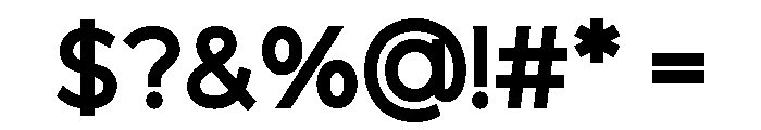 Redpanda Bold Font OTHER CHARS