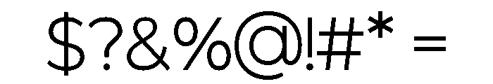 Redpanda Light Font OTHER CHARS