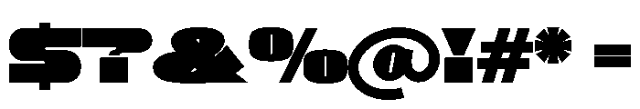 Redrun Font OTHER CHARS