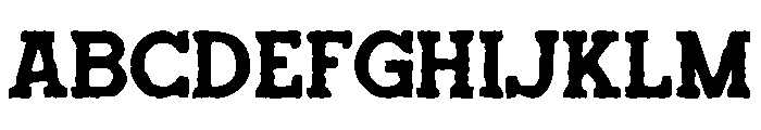 Redtown-Inkbleed Font UPPERCASE