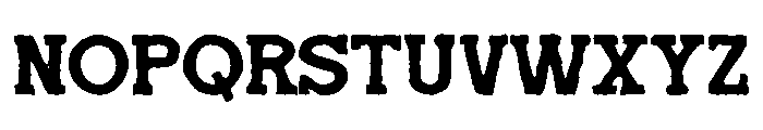Redtown-Inkbleed Font UPPERCASE
