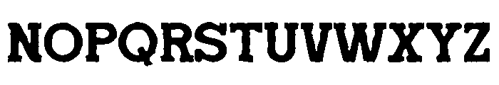 Redtown-Inkbleed Font LOWERCASE