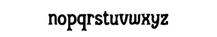 Reduced Ornament Font LOWERCASE