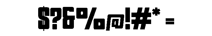 Reduck Regular Font OTHER CHARS