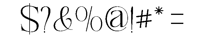 Refhiza-ExtraLight Font OTHER CHARS