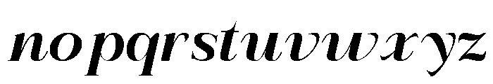 Refhiza Italic Black Font LOWERCASE