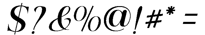 Refhiza Italic Bold Font OTHER CHARS