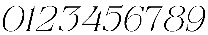 Refhiza Italic Extra Light Font OTHER CHARS