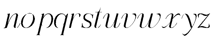 Refhiza Italic Extra Light Font LOWERCASE