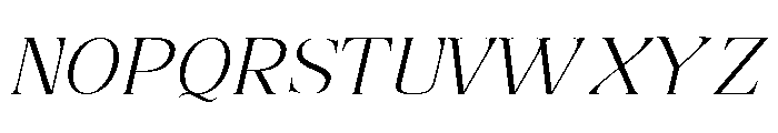 Refhiza Italic Light Font UPPERCASE