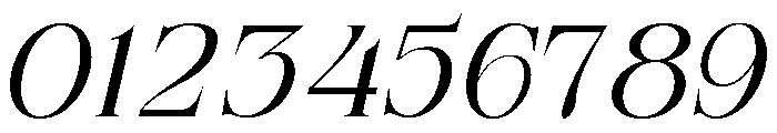 Refhiza Italic Medium Font OTHER CHARS