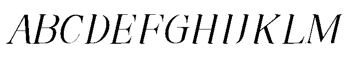 Refhiza Italic Regular Font UPPERCASE
