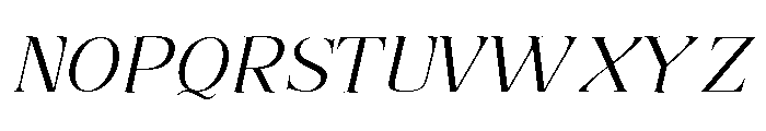 Refhiza Italic Regular Font UPPERCASE
