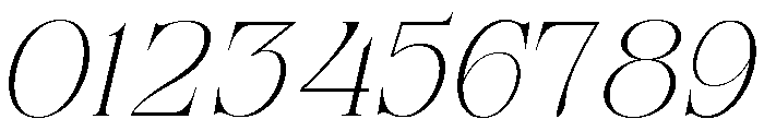 Refhiza Italic Thin Font OTHER CHARS
