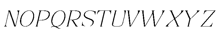 Refhiza Italic Thin Font UPPERCASE