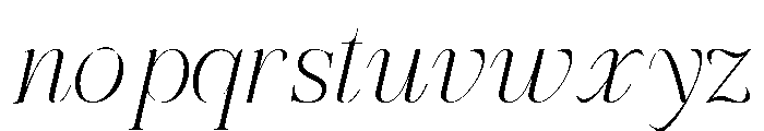 Refhiza Italic Thin Font LOWERCASE