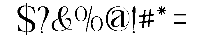 Refhiza-Medium Font OTHER CHARS