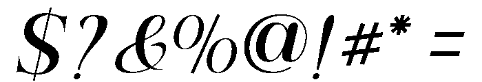 RefhizaItalic-Bold Font OTHER CHARS