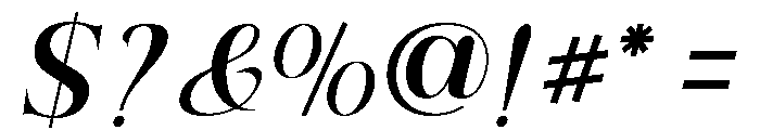 RefhizaItalic-ExtraBold Font OTHER CHARS