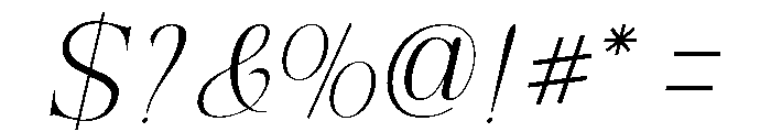 RefhizaItalic-ExtraLight Font OTHER CHARS