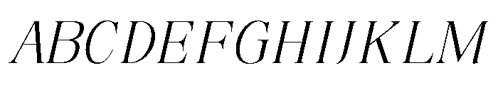 RefhizaItalic-Light Font UPPERCASE