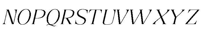 RefhizaItalic-Light Font UPPERCASE
