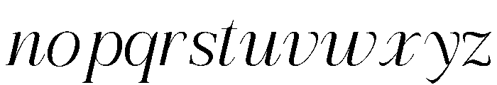 RefhizaItalic-Light Font LOWERCASE