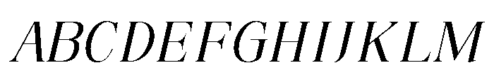 RefhizaItalic-Medium Font UPPERCASE