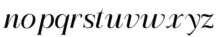 RefhizaItalic-Medium Font LOWERCASE
