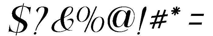 RefhizaItalic-SemiBold Font OTHER CHARS