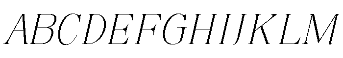RefhizaItalic-Thin Font UPPERCASE