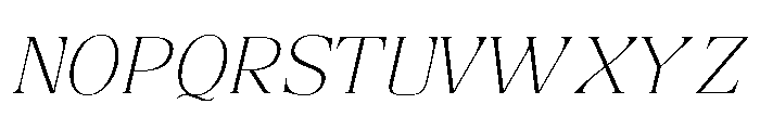 RefhizaItalic-Thin Font UPPERCASE