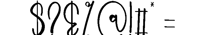 Refined Holiday Font OTHER CHARS